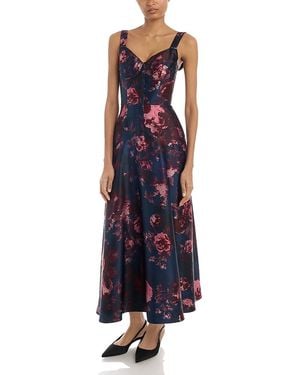 Erdem Duchess Printed Sleeveless Dress - Blue