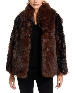 Love Token Faux Fur Jacket - Brown