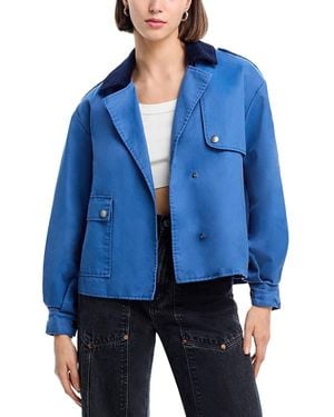 Steve Madden Luisa Trench Jacket - Blue