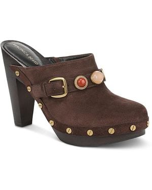 Veronica Beard Giana Charms Clog Pumps - Brown