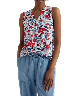 Seasalt Cornwall Achilla Printed V-Neck Vest - Red