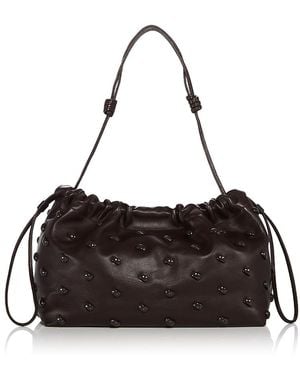 A.L.C. A. L.C. Arlo Embellished Leather Shoulder Bag - Black