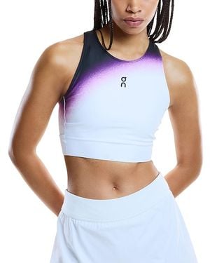 On Shoes Court Crop Top - Blue