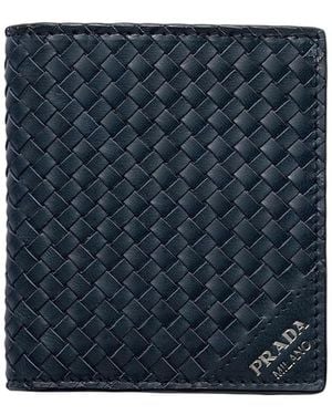 Prada Leather Wallet - Blue