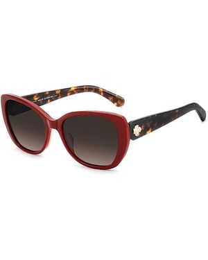 Kate Spade Jalisa Butterfly Sunglasses, 56Mm - Brown