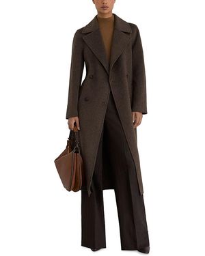 Reiss Rene Double Breasted Coat - Black