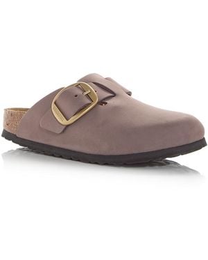 Birkenstock Boston Big Buckle Clogs - Brown