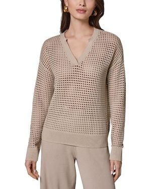Donna Karan Weekend Donna Karan V Neck Sweater - Brown