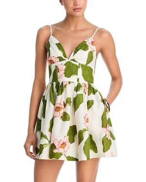 Cara Cara Miro Linen Mini Dress - Green