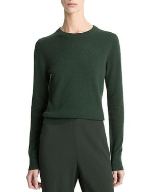 Vince Classic Crewneck Long Sleeve Tee - Green