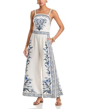 FARM Rio Arch Wide Leg Jumpsuit - Blue