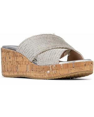 Donald J Pliner Wedge Sandals - Metallic