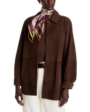 Echo Vase Silk Scarf - Brown