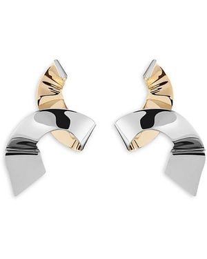 DEMARSON Phaedra Twist Drop Earrings - White