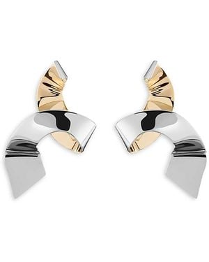 DEMARSON Phaedra Twist Drop Earrings - White