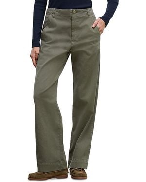 Velvet By Graham & Spencer Wide Leg Chino Pants - Green