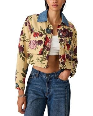 Steve Madden Caelan Cropped Jacket - Blue