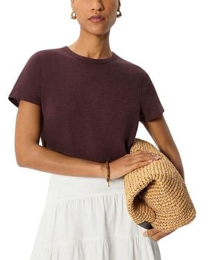 Whistles Posie Double Trim Tee - Purple