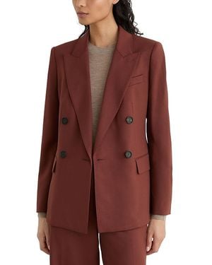 Reiss Solene Double Breasted Blazer - Red