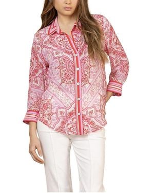 Hale Bob Fianna Silk Top - Red