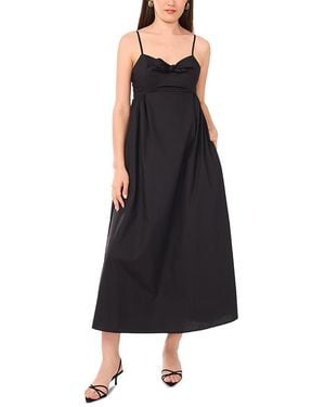 1.STATE Front Tie Tank Maxi Dress - Black