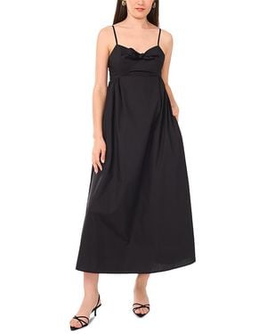 1.STATE Front Tie Tank Maxi Dress - Black