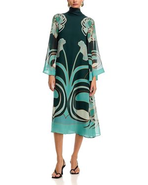 green dresses casual QACOHU Women's Summer Casual Sundress Dress Ruffle Sleeves Dresses Simple  Mini Dress Dark Green S at Amazon Women's Clothing store main image 1