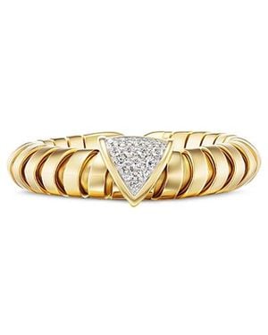 Marina B Titanium & 18K Trisolina Diamond Arrow Ring, 2.11 Tcw - White