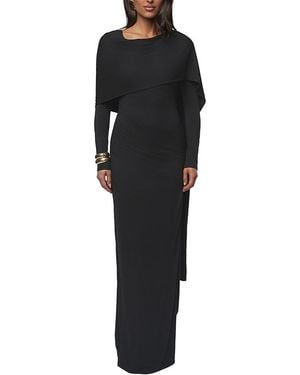 JLUXLABEL Glitz Asymmetric Maxi Dress - Black