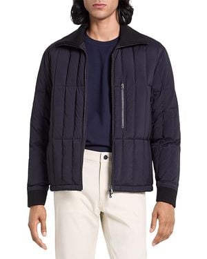 Theory Varet Quilted Bomber - Blue