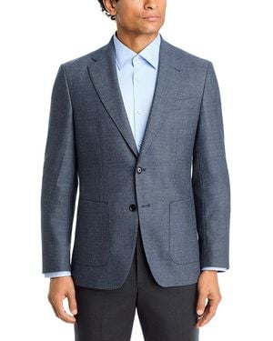 BOSS Hutson Herringbone Slim Fit Sport Coat - Blue