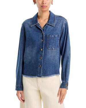 Xirena Ben Button Front Denim Shirt - Blue