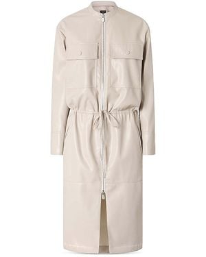 Pinko Aerides Abito Spalma Faux Leather Jacket - Natural
