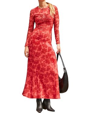 Ro & Zo Mesh Print Dress - Red