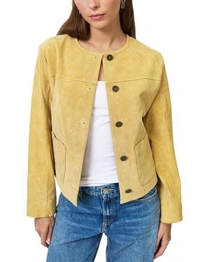 Central Park West Ophelia Suede Lady Jacket - Natural