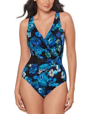 Miraclesuit Secret Garden Circe One Piece Swimsuit - Blue