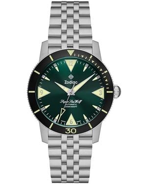Zodiac Skin Diver Automatic Stainless Steel Watch, 39Mm - Gray