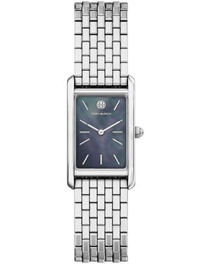 Tory Burch Eleanor Slim Watch, 20Mm X 34Mm - White