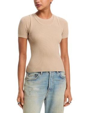 Acne Studios Layered Knit Top - Natural