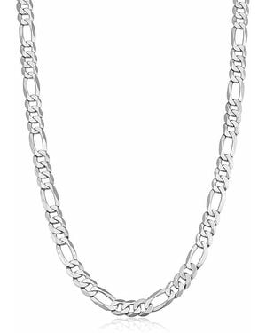 Oradina Sterling Founders Figaro Chain - Metallic