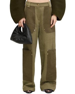 Cult Gaia Wynn Oversized Pocket Pants - Green