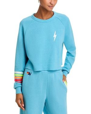 Aviator Nation Lightning Bolt Logo Sweatshirt - Blue