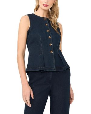 Ted Baker Gia Button Up Vest - Blue