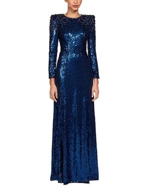 Jenny Packham Dulcet Sequin-Embellished Dress - Blue