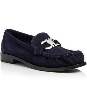 Ferragamo Maryan Softhug Gancini Loafers - Blue