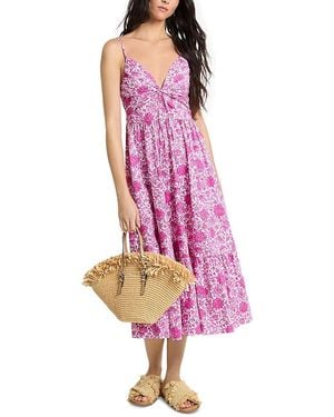 Michael Kors Floral Midi Dress - Pink