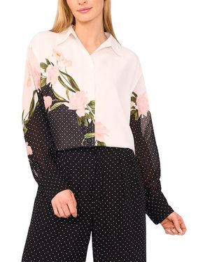 Ted Baker Button Front Blouse - Black