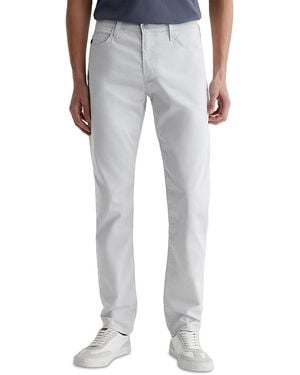 AG Jeans Everett Slim Straight Leg Airluxe Performance Trousers - Grey