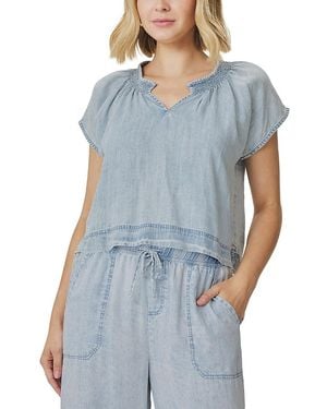 Splendid Meadow Cropped Blouse - Blue