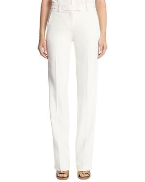 Michael Kors Double Crepe Sable Tuxedo Trousers - White